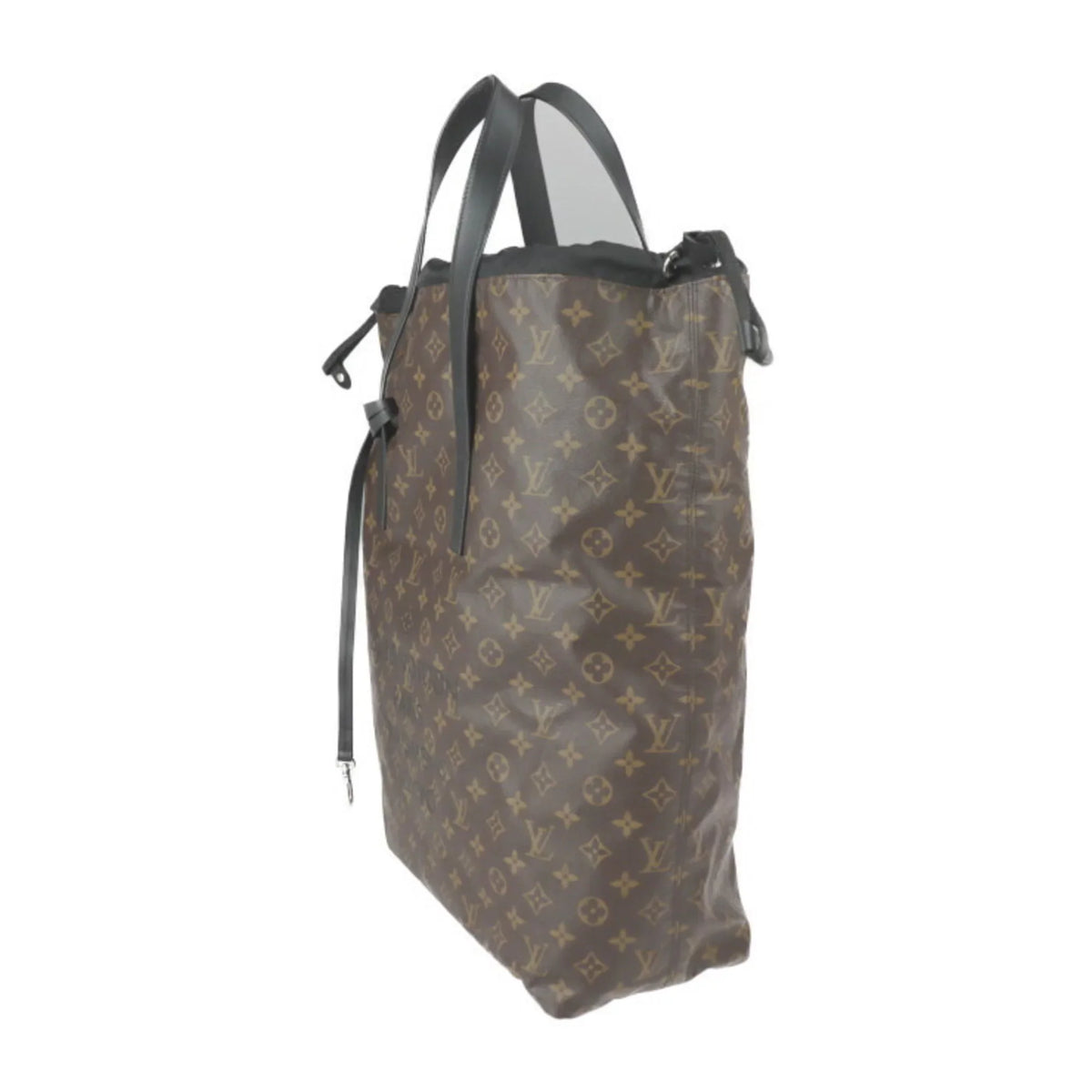 Pre-Owned Macassar Tote Monogram Collaboration Fujiwara Fragment Bag Brown (Good) Hiroshi Cover Black M43416 Light