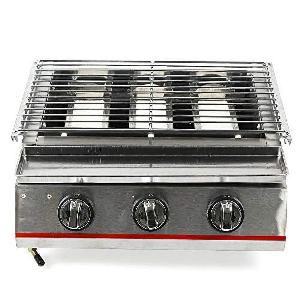 Burner for Gas Steel - Steak,Ribeyes,Picnic,BBQ Steak Vertical Propane Outdoor Infrared Propane Gas Cooking,Stainless Efficient Single Grill Grill,Perfect with Grill Portable Heating