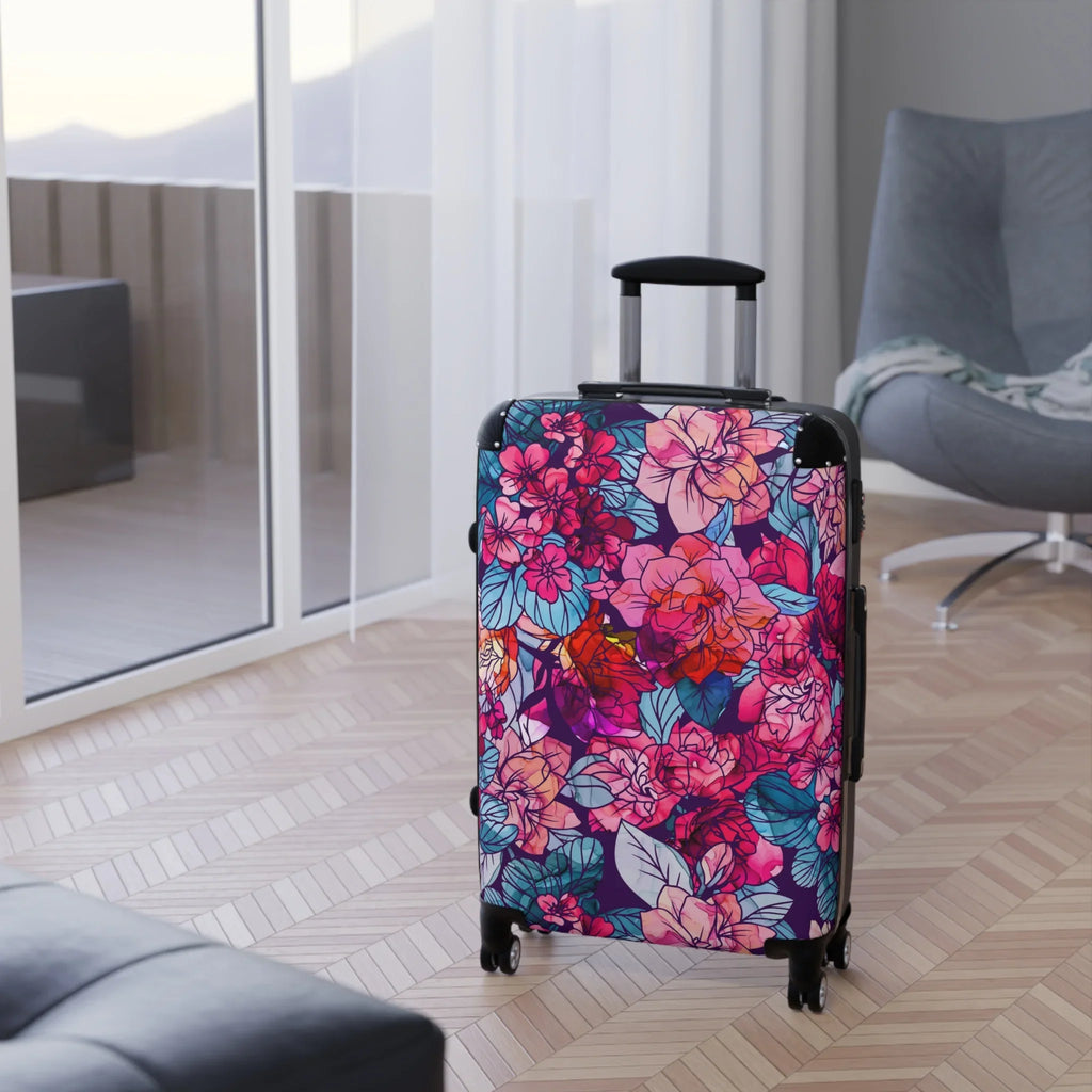 | Navy, Suitcase Hardshell | | Red, Bloomwave White Floral Pink,