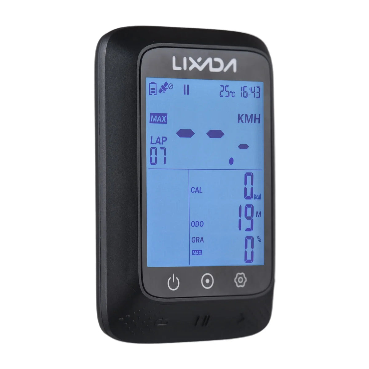 Compatible Wireless BT APP ANT+ Sensor GPS Lixada Computer Strava Gradient Waterproof Altitude with 2.3in Bike