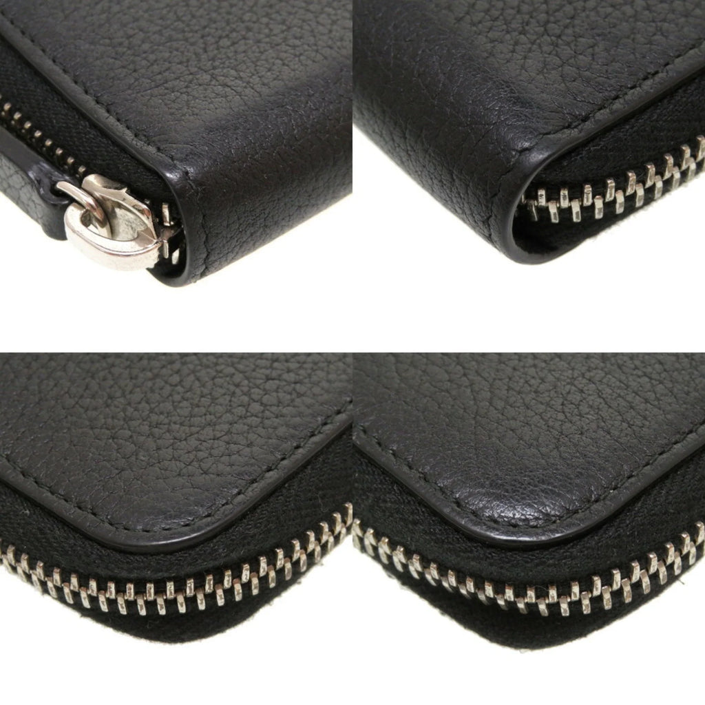 Coin Men's Round Dior Homme Leather Case Black Pre-Owned (Good)