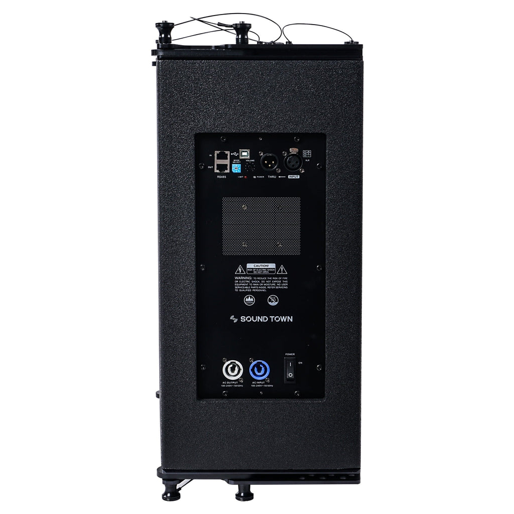 for Array Stages, 1 and Sound ZETHUS X System Black Town Speaker Series Powered Four 10-inch Line Clubs, Schools Speakers, Bars, Compact Restaurants, Array with Churches Line