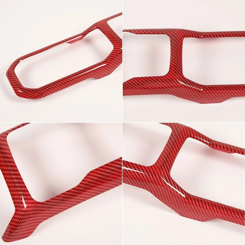 Jeep Panel Cup Gear For Trim Shift Teledu Wrangler Cover Red Parts Holder Carbon