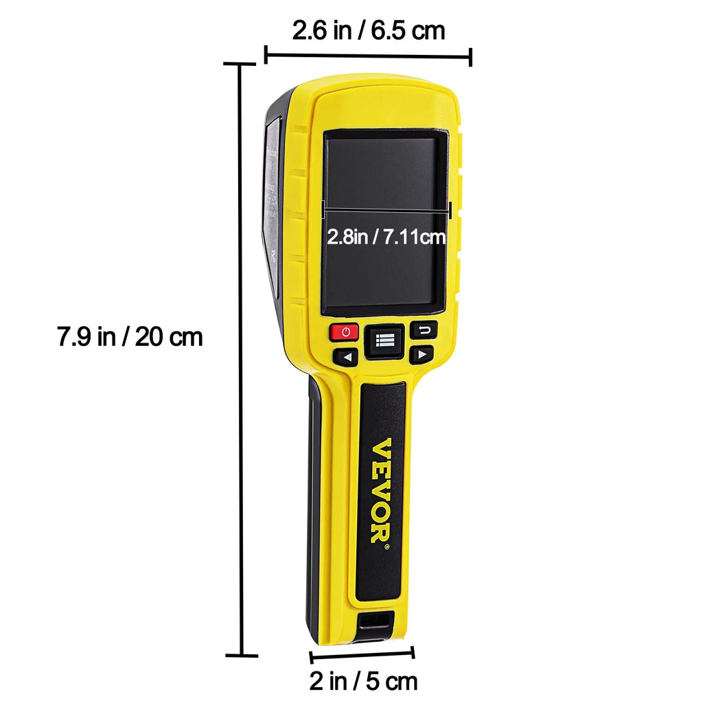Camera, IR (3600 2.8" Electrical Thermal Screen, System SD Battery, Built-in VEVOR HVAC, Automatic Card Color for Li-ion and 60x60 Resolution Detect Infrared with Camera Display Imaging Pixels)