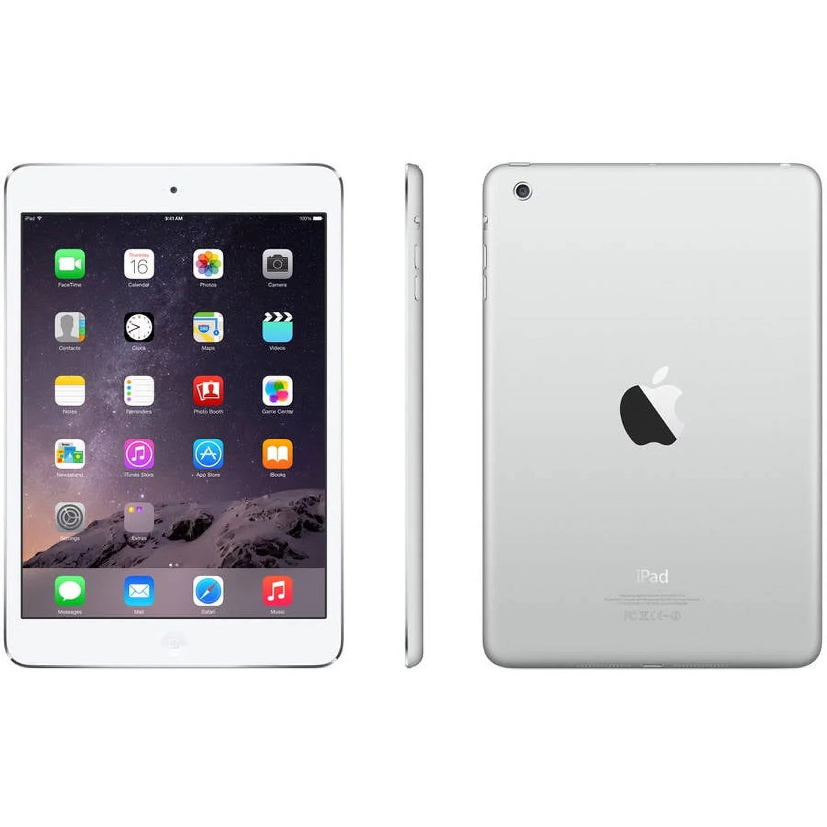 2 iPad Restored (Refurbished) Silver Wi-Fi 16GB ME279LL/A Mini