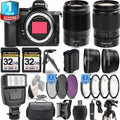35mm Kit Lens f/1.8 with Camera Z5 Nikon VR f/4-6.3 64GB Lens + S + Flash 24-200mm + Mirrorless