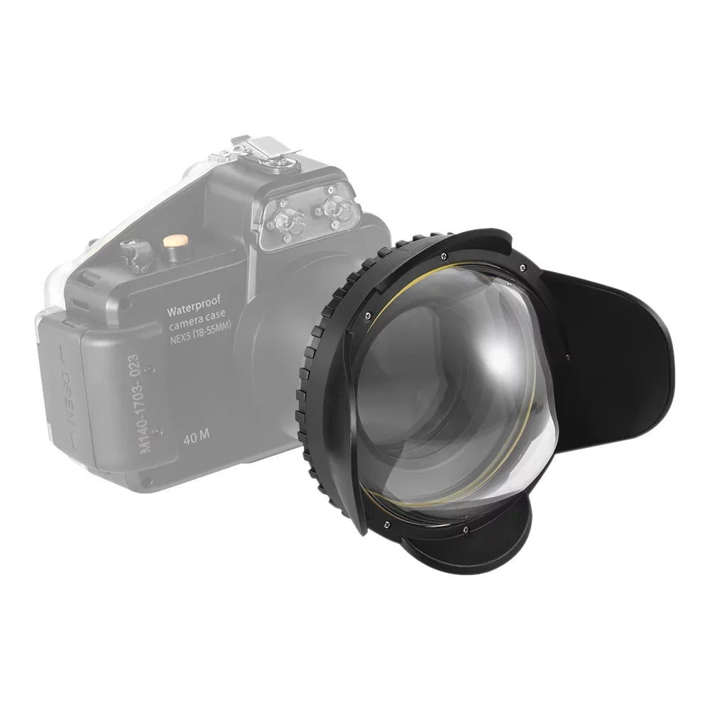200mm Adapter 67mm Angle Case for Round Housing Fisheye Camera 197ft Cover MEIKON Shade Waterproof Lens Diving Camera 60m/ Underwater Port Wide Dome