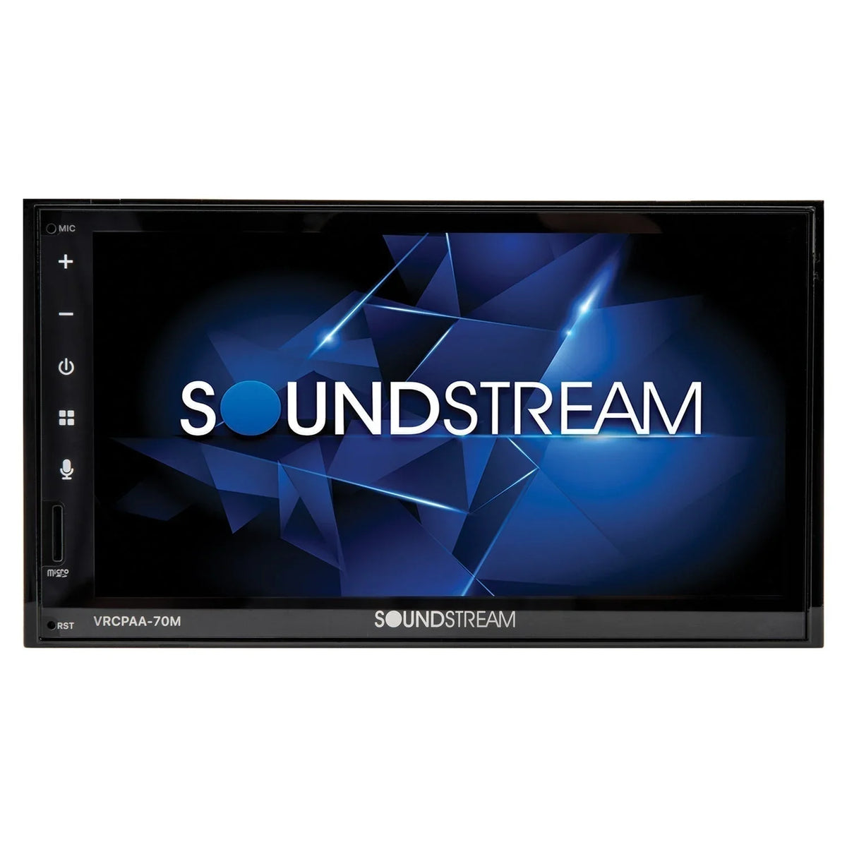 & DIN Double Bluetooth Android +Camera VRCPAA-70M Silver 7" Soundstream CarPlay