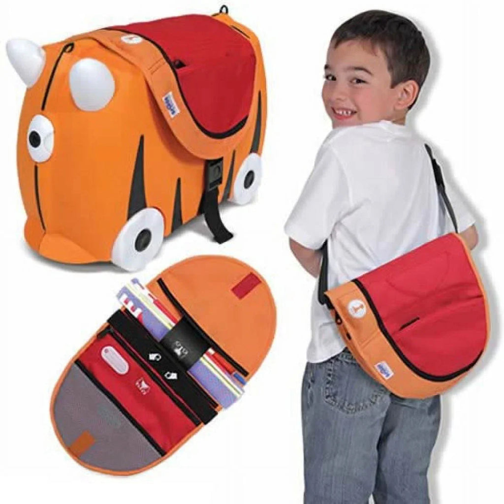 Case Stationery, Orange, Trunki Carrying School Red