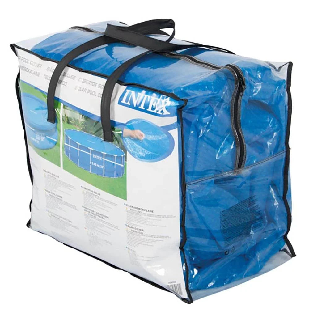 Inflatable & Ladder, Pool with Ground Intex Metal Above x Cover Pump Round Frame 18ft 48in
