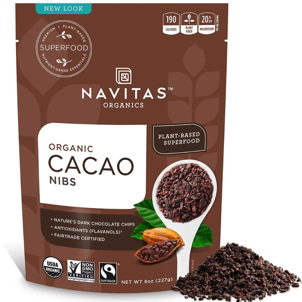 Organic, Nibs, Servings 76 Non-GMO, Gluten-Free Raw Trade, oz. Cacao Navitas Bag, Fair 8 Organics