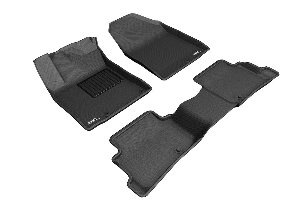 MAXpider compatible 2019-2023 ELECTRIC Floor KONA HYUNDAI Mat 3D (BLACK) KAGU with Full - Set