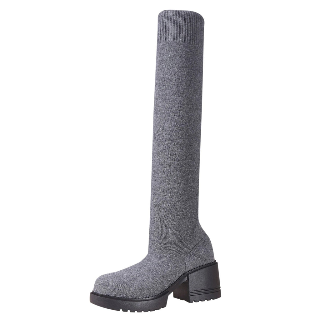 Length Work 11 Women Ladies Buckle Women on Heeled for Winter Long Sock PMUYBHF Boots Boots Pull Knee Minimalist Boots Boots Boots Size Snow Waterproof