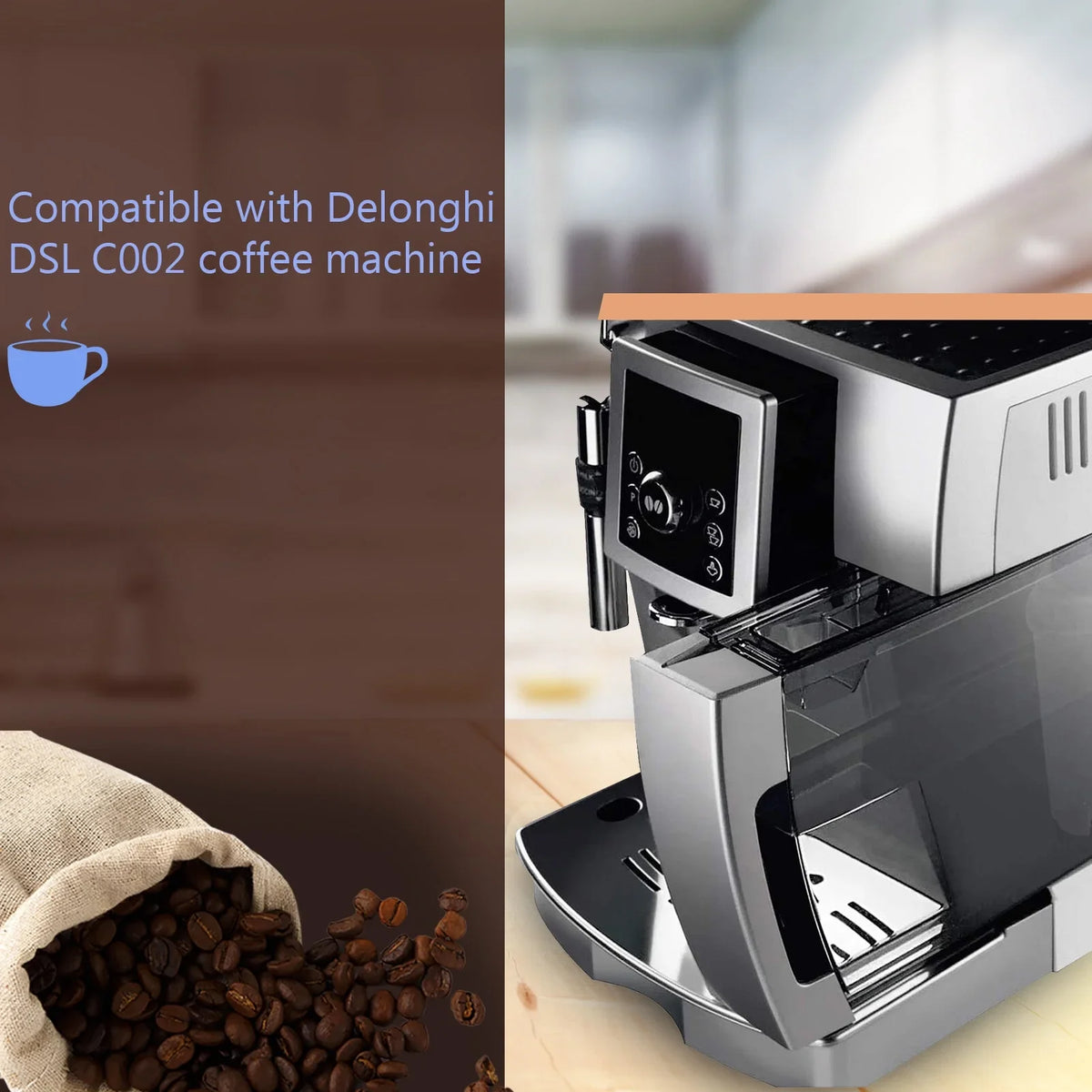 for Maker Delonghi Coffee with Replacement Coffee Coffee Filter Maker Replacement DSL Filter C002 Machine Cartridge 4Pcs Filter Water Compatible Coffee Machine Filter Accessory