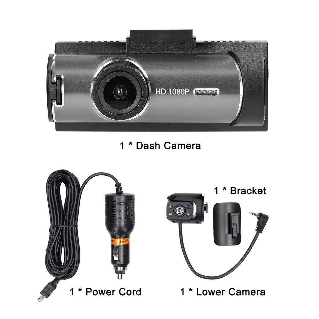 Lens Angle 170 Multi-language Detection Dash Meterk Camcorder Car Motion Video Recorder Recorder Wide Car Night DVR Degree Dual Auto Car Viewing Cam