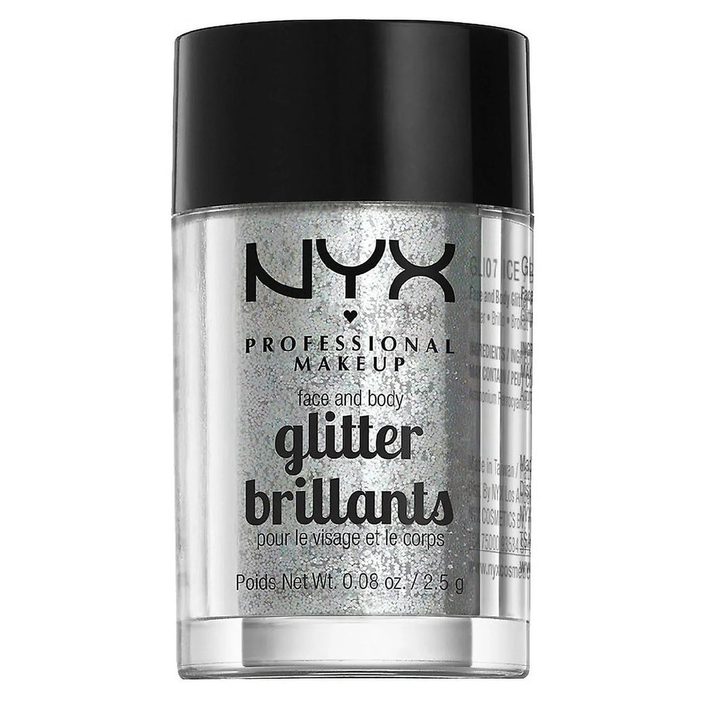 NYX Professional Body 0.08 & 2 Glitter, oz Ice Makeup of Pack Face