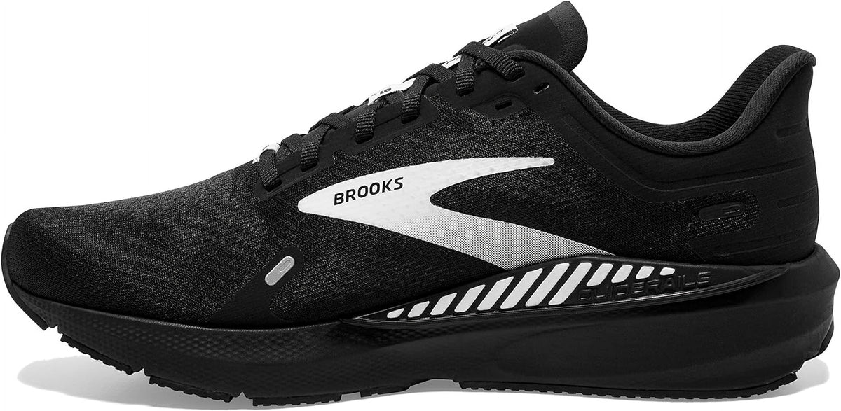 GTS Men Black/White 10 9 Running Shoe s Supportive Launch Brooks
