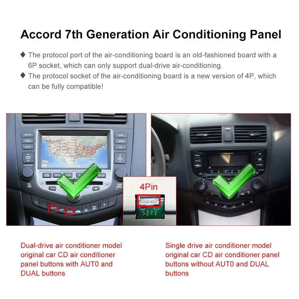 Carplay 2003-2007 Navigation Unit 12 Accord 2+32GB Car Head Android Radio Honda Stereo GPS Bluetooth For Wifi