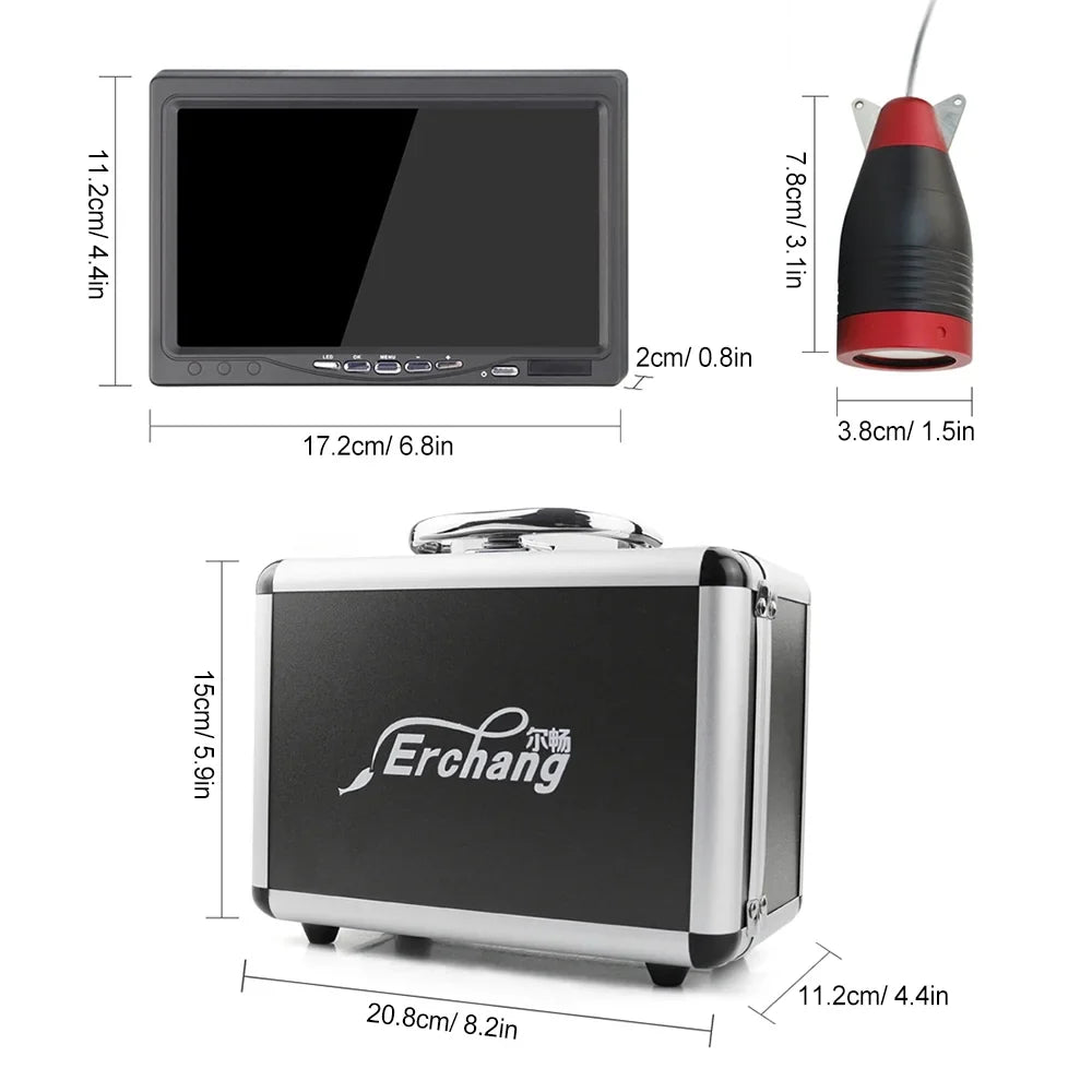 Fishing, Fishing Inch Erchang Kayak Underwater Sea for Finder Boat 7 Screen Fish Camera Portable Lake