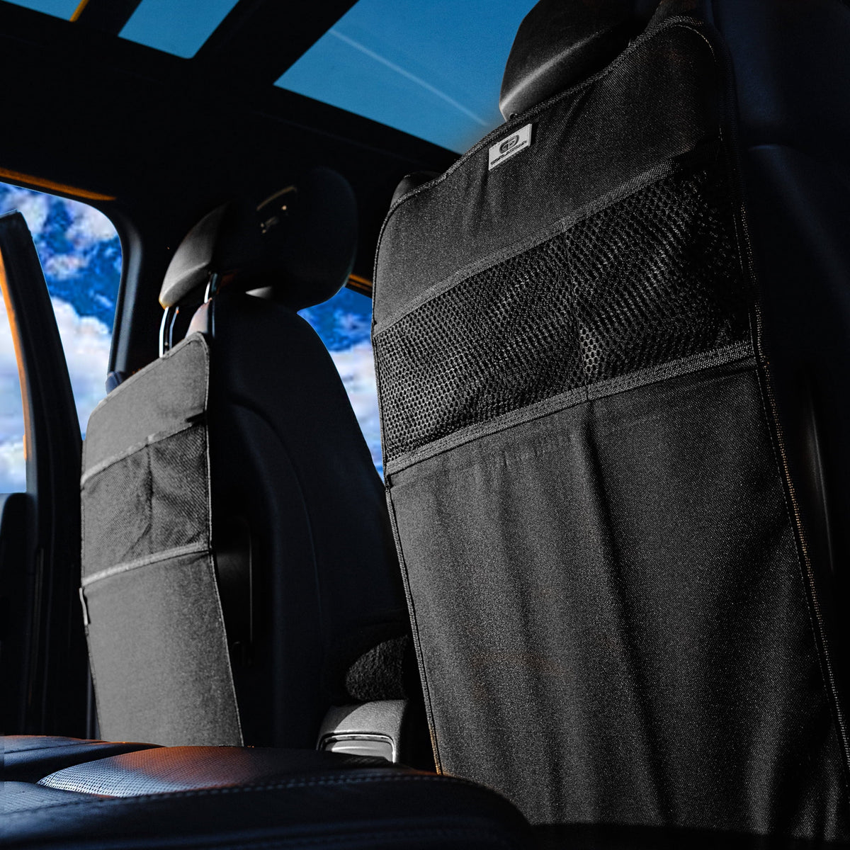 Mats Gear SUV Pack Seat Organizer Gorla Kicking Protection Seat Vans Baby Protector Heavy Black 2 Trucks Seat Car Duty in Toddler Auto Bungee Hooks Back Kids Upgraded Fit Booster Kick from Universal
