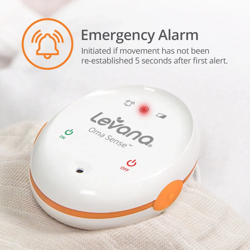 Breathing Parents Baby Levana Stimulate and Audible and Baby Monitor with Alert Designed Vibrations Sense Portable Movement Alerts to Oma™
