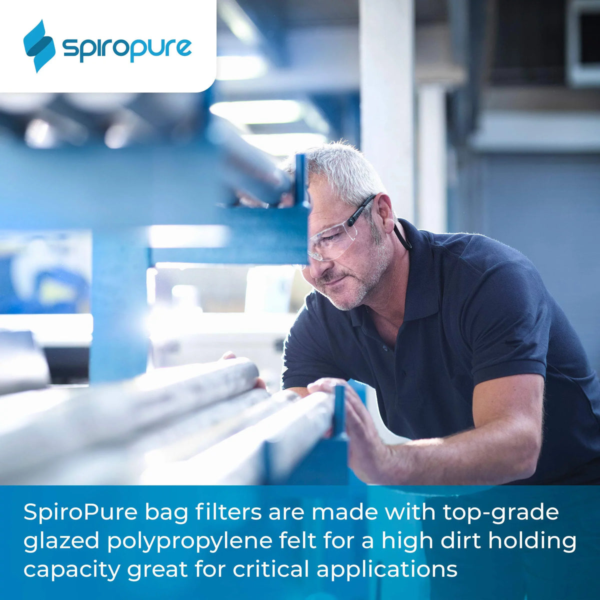 (10”) Polypropylene 155387-03 SP-BP-410-10 40) #3 Bag of SpiroPure 10 BP-410-10 Micron (Case Liquid Filter Glazed Felt
