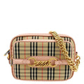 Camera Pre-owned Link Knight Bag BURBERRY Crossbody Pink Light 1983 Check