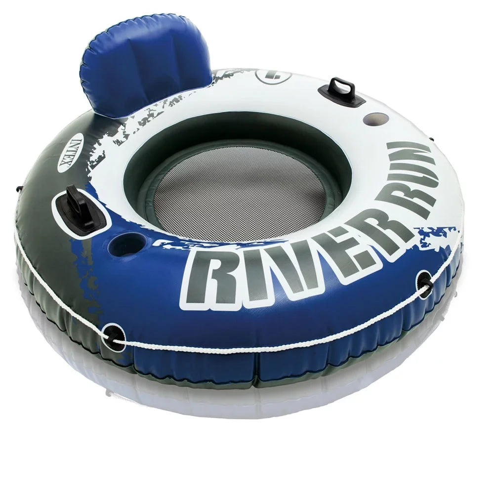 Floating 1-Person Raft Tube Inflatable Lake/Pool Pack) for Intex (15 Run River