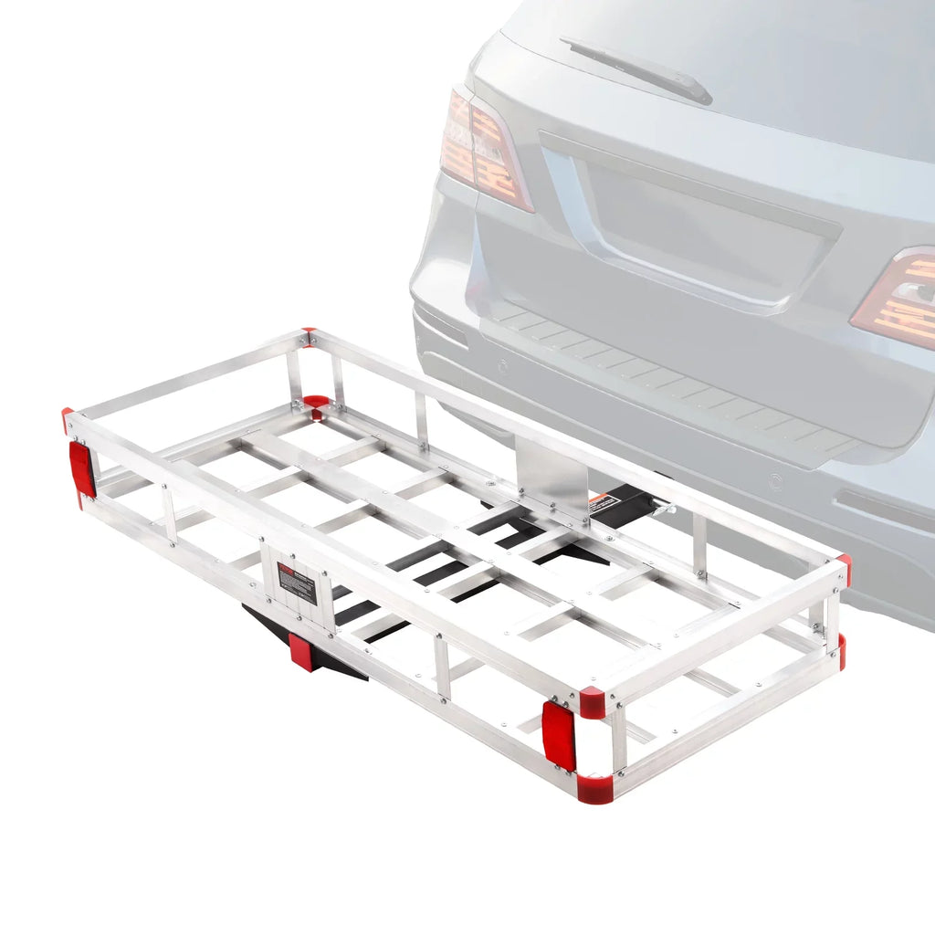 Corrosion-Resistant Sedans 6 x 500lb for Hitch Cargo Carrier x Cargo Basket Vehicles 47 BENTISM Fits SUVs Aluminum 2" Receiver Mount in 20