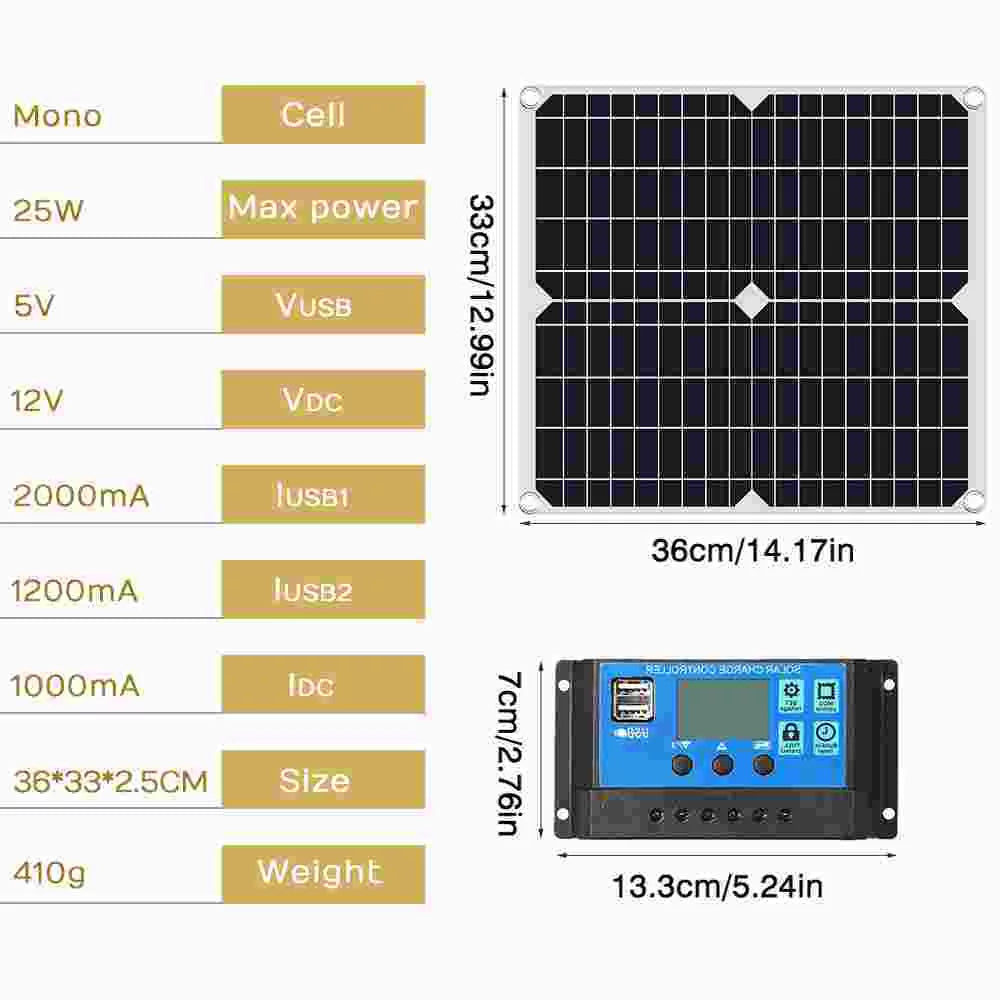 panel kit outdoor source MDHAND charger 200W solar solar car home controller emergency camping charge with light