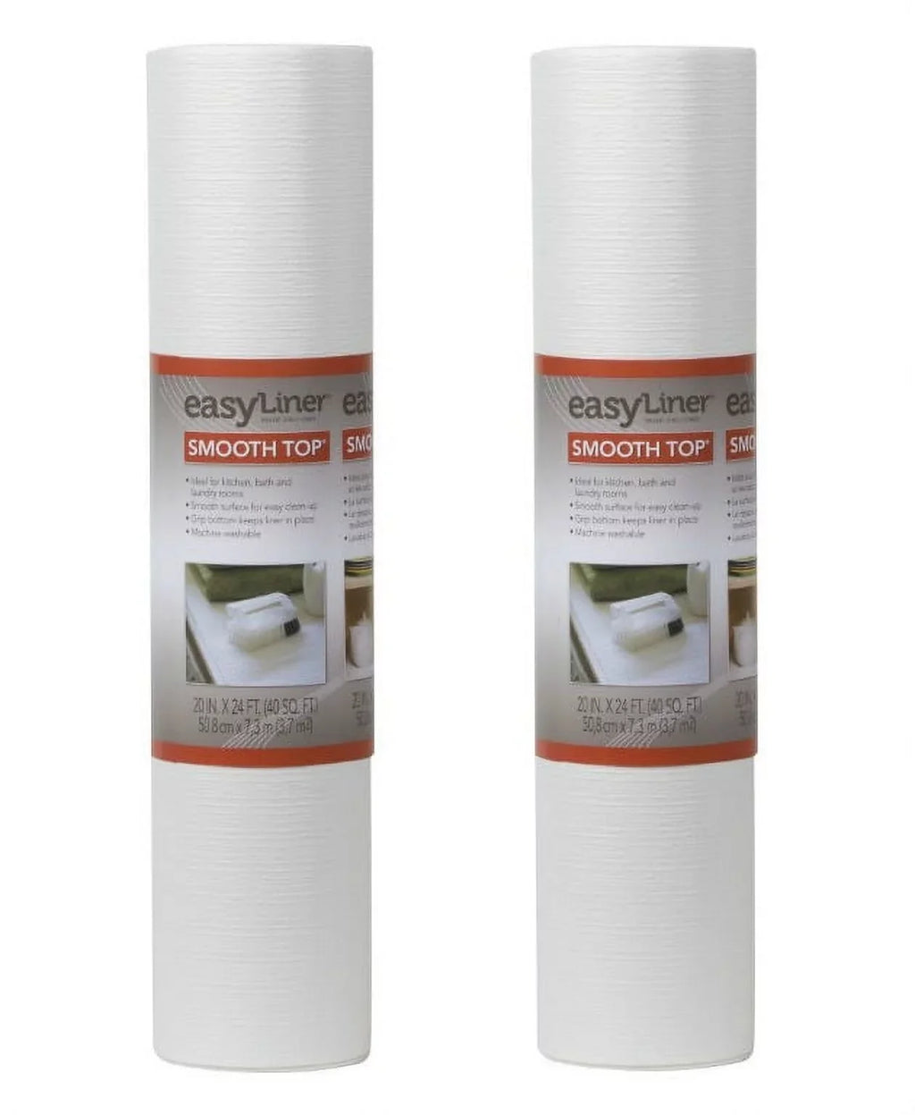 Smooth 281872 Shelf in. Easy Top x 2 24 Liner, ft. Count 20 Duck Non-Adhesive White,