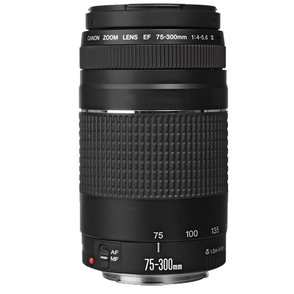 Canon More Kit) Camera on + + 75-300mm STM Always Mark 128GB Telephoto LED IV 420-800mm Bundle EF Super EOS Light + Memory, + Case, DSLR 5D w/ (34PC 50mm Filters, + Lens Tripod