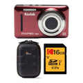 PIXPRO Zoom Friendly Kodak and FZ53 Card Camera with Memory (Red) Digital Case