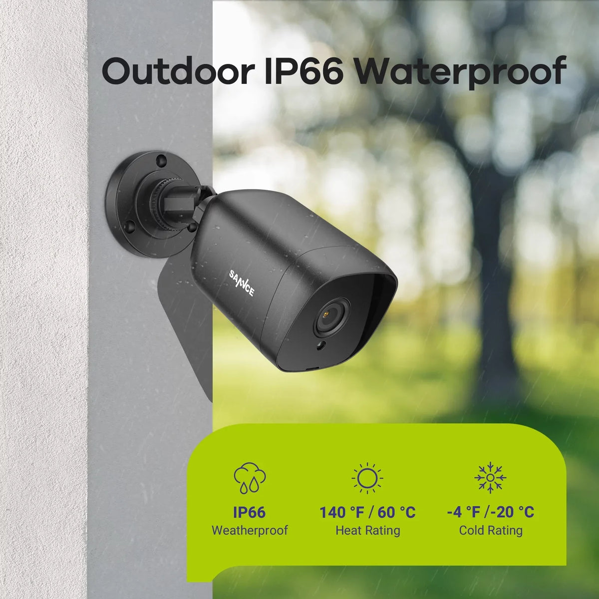 Wired for System Waterproof TVI-HD IP66 DVR CCTV Camera Security Camera 1080p 100 Security with Full Analog Vision SANNCE ft Outdoor Night HD