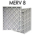Actual 19.5x24.5x1.75 | Air 20x25x2 6PK MERV 8 Filter Size - Pleated
