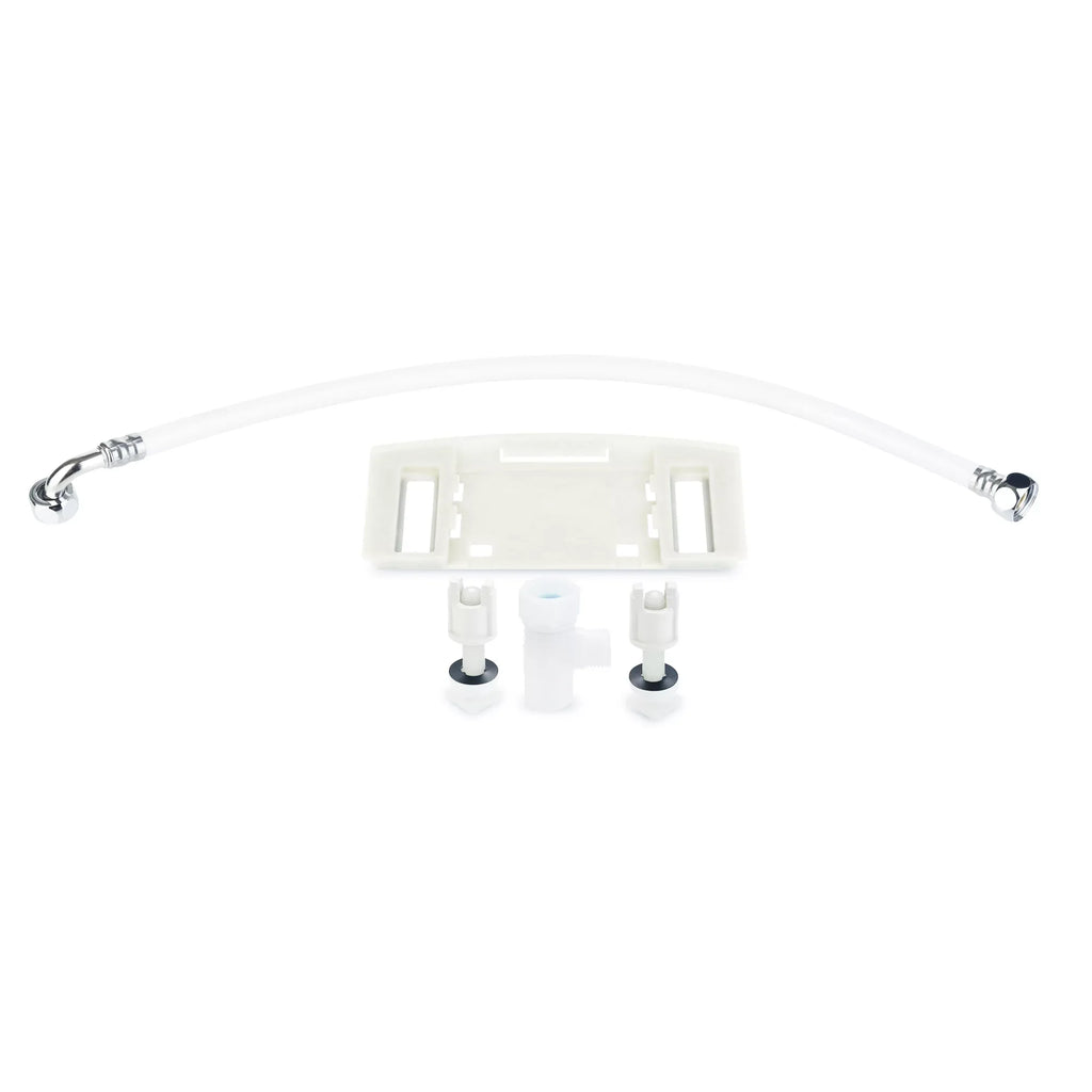 Bidet Seat Stainless White Brondell Dryer Steel SE400 Nozzle, Round Sidearm, Swash and with