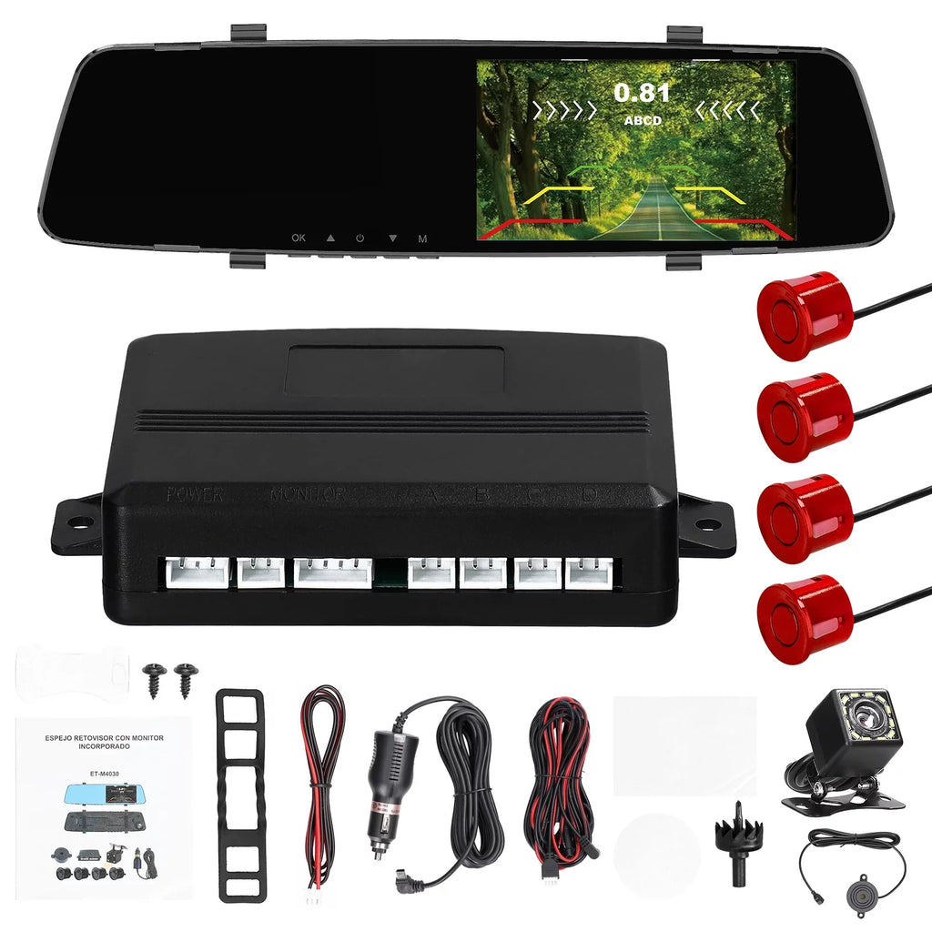Dual 4.3 Camera DVR Screen Dash Dash Rear Inch Dash Apexeon Rear Camera Support 1080P Camera,Camera Inch Rear 4.3 Dual Reco Dash Reverse Cam Dazzduo Radars