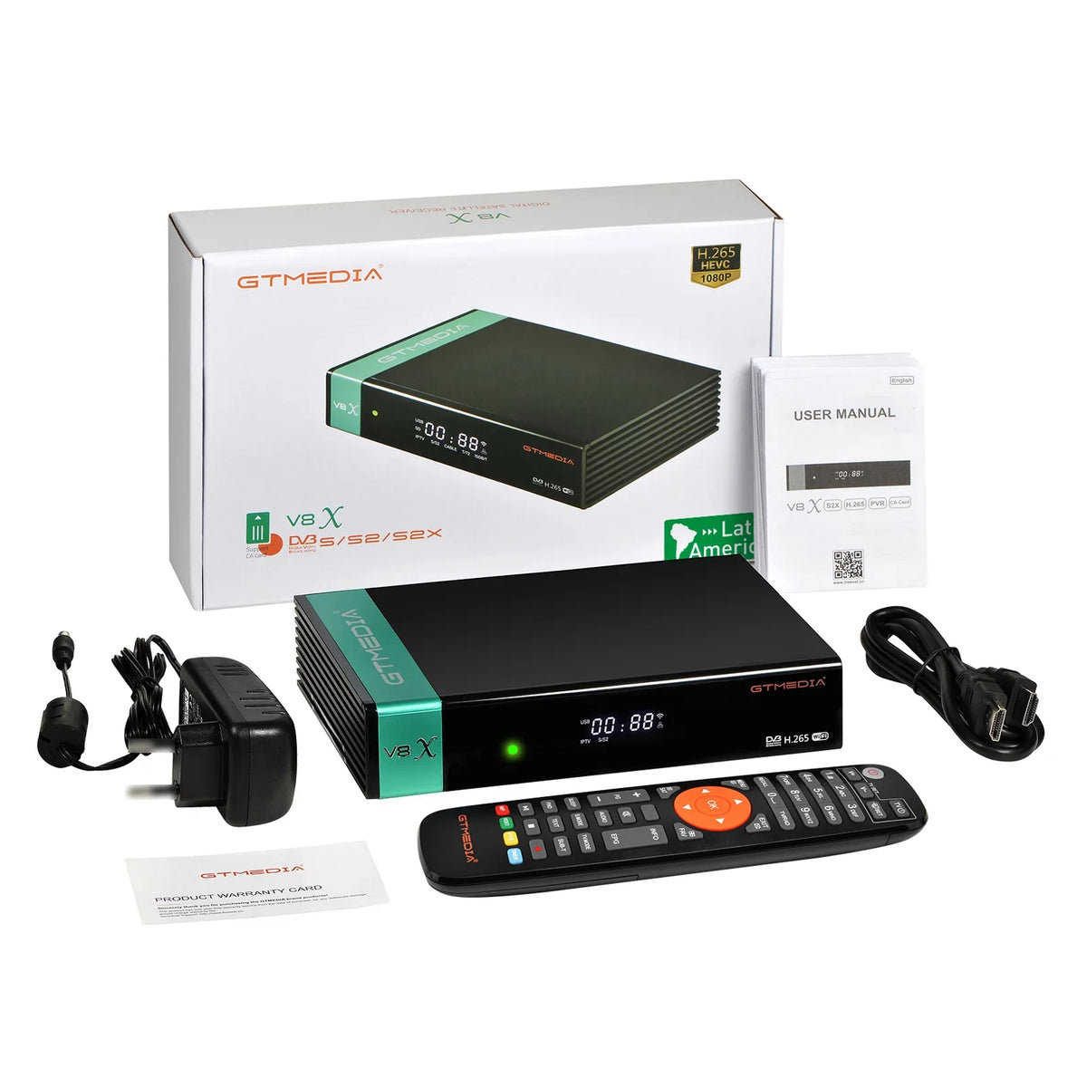 2.4G GTMEDIA Receiver, Built-in CA Card DVB-S/S2X LA Slot V8X WiFi, Signal