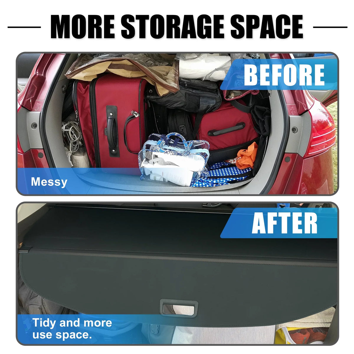 Shade Shield Rogue Fit Black Nissan Retractable Ajustable cover for Rear Cargo Trunk Cover Bargains Unique 2021-2024