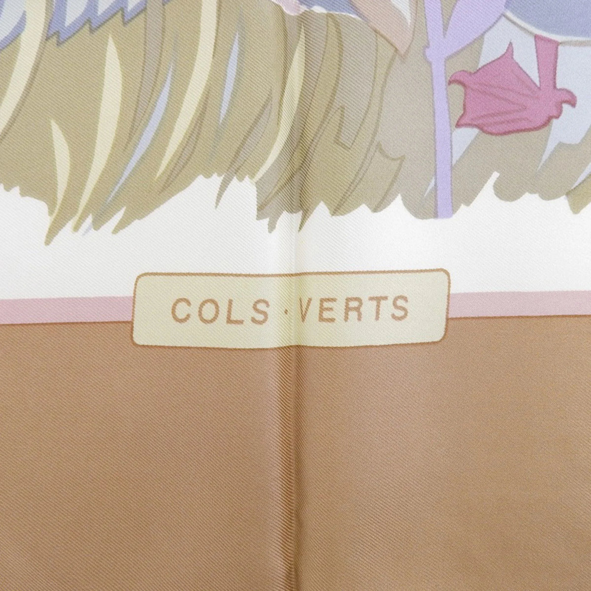 VERTS Silk Kare90 (Good) Scarf HERMES Mallard Pre-Owned Muffler Hermes COLS Orange