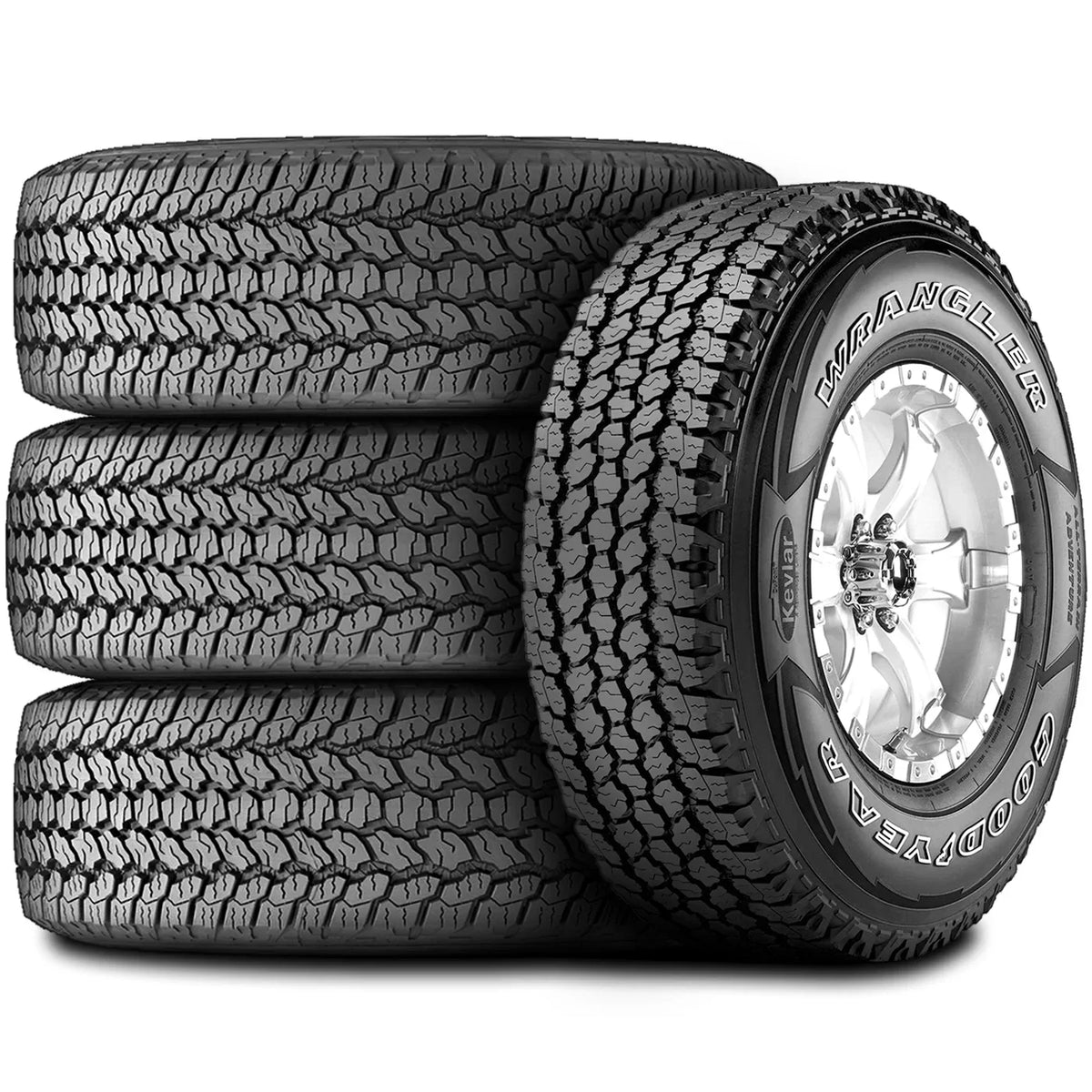 Truck Adventure Light with Wrangler Kevlar 275/65R18 Tire Terrain 116T All Goodyear All-Terrain