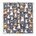Grey For Dogs Square Mix Pure Hair Neck Bandanas Head Phagun SilkScarfFor Women Printed