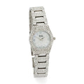 Women's, in Watch Mother-Of-Pearl Ross-Simons Saint Stainless James Steel, Adult Crystal 25mm and Women's