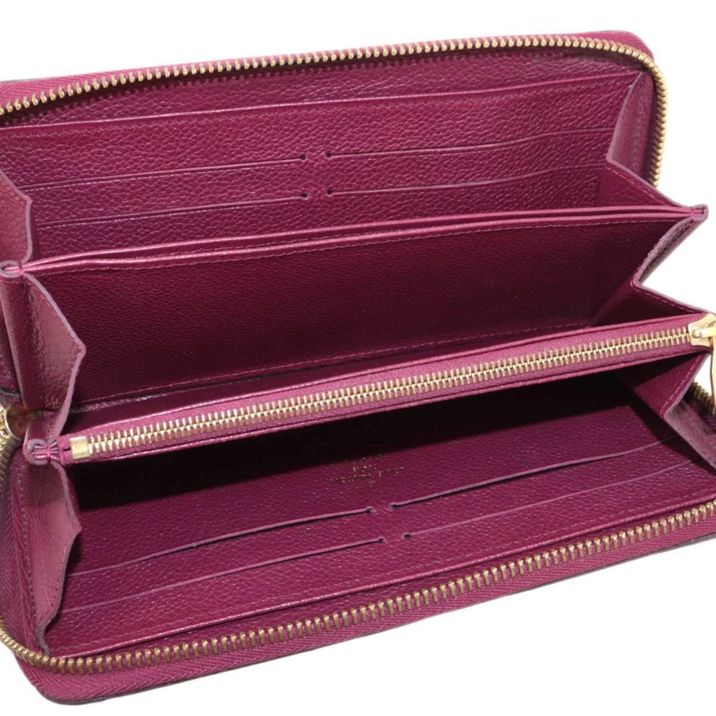 Amplant Monogram Zippy Pre-Owned Cherry Wallet (Fair) M68571 Berry Long