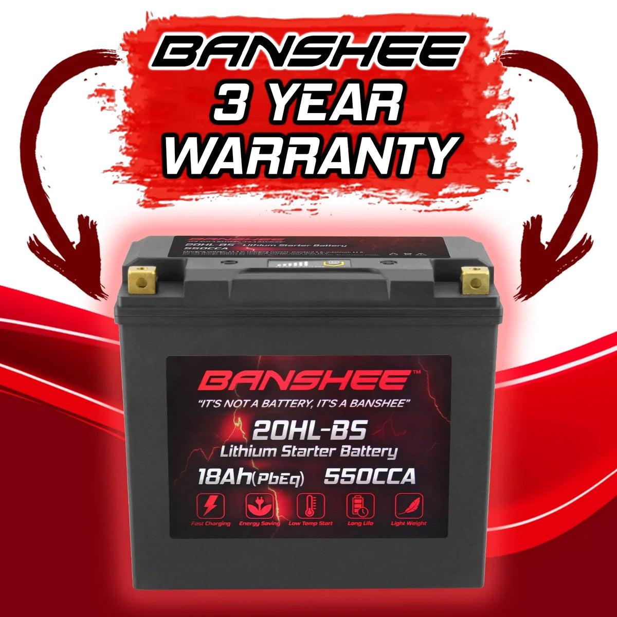 2014 20L-BS FC1800 to WaveRunner SVHO Yamaha Banshee LiFePO4 Compatible Battery 2020 Motorsports FX with