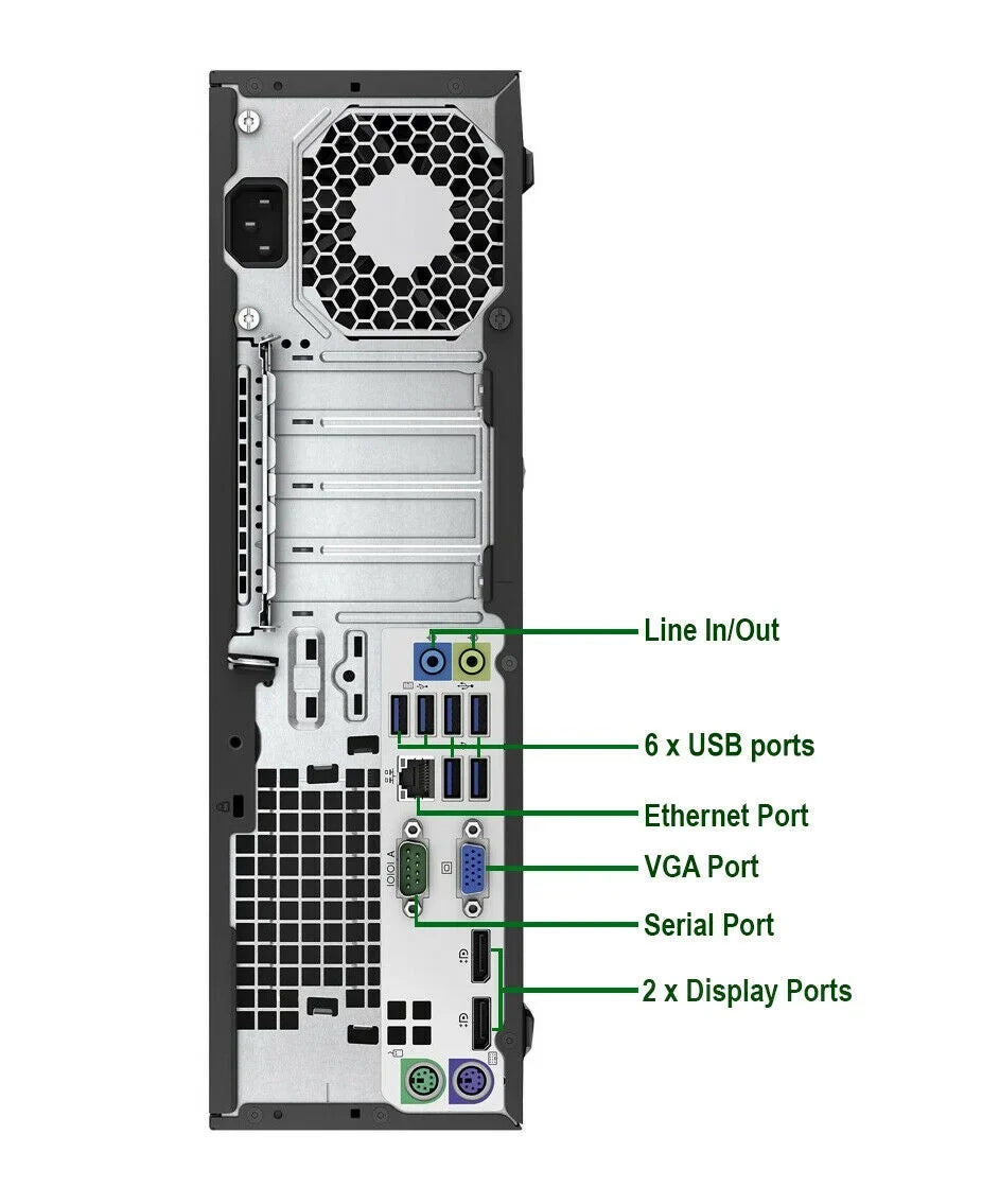 (Refurbished) 1TB 120GB 8GB Mouse, HDD, 3.3GHz Ram, SSD, & Keyboard Pentium PC Pro CPU Pre-Owned G4400 G2 HP WiFi, Computer 600 Win10 Desktop DVD,