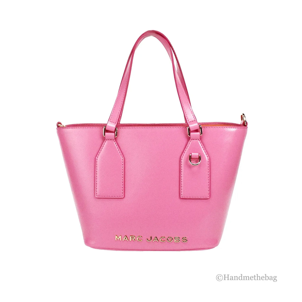 Marc Small Pink Candy Tote Leather Crossbody Jacobs Saffiano Bag