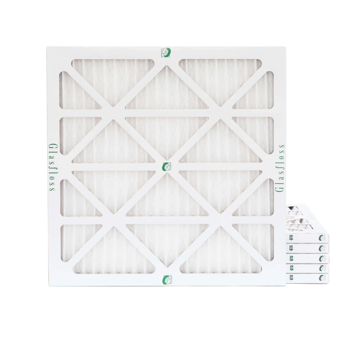 7/8 x Pleated Size: 17-1/2 of 10 x MERV Pack Glasfloss. Air by Actual 17-1/2 18x18x1 Filters 6