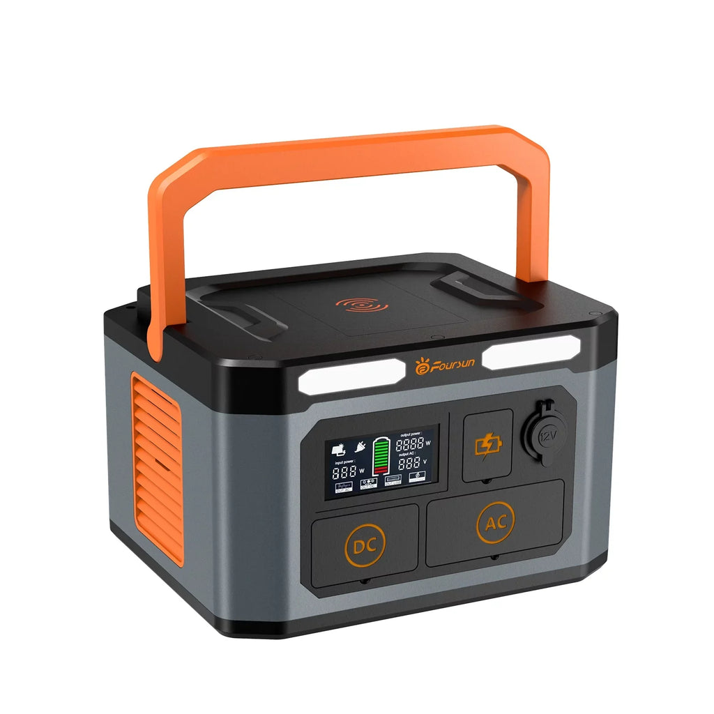for Camping 65W,Solar Home 1500W Peak) Backup, 2 AC ,Wireless Generator Outlets Emergency, Station,1598.4Wh Portable charge,PD 1500W(3000W Foursun with x