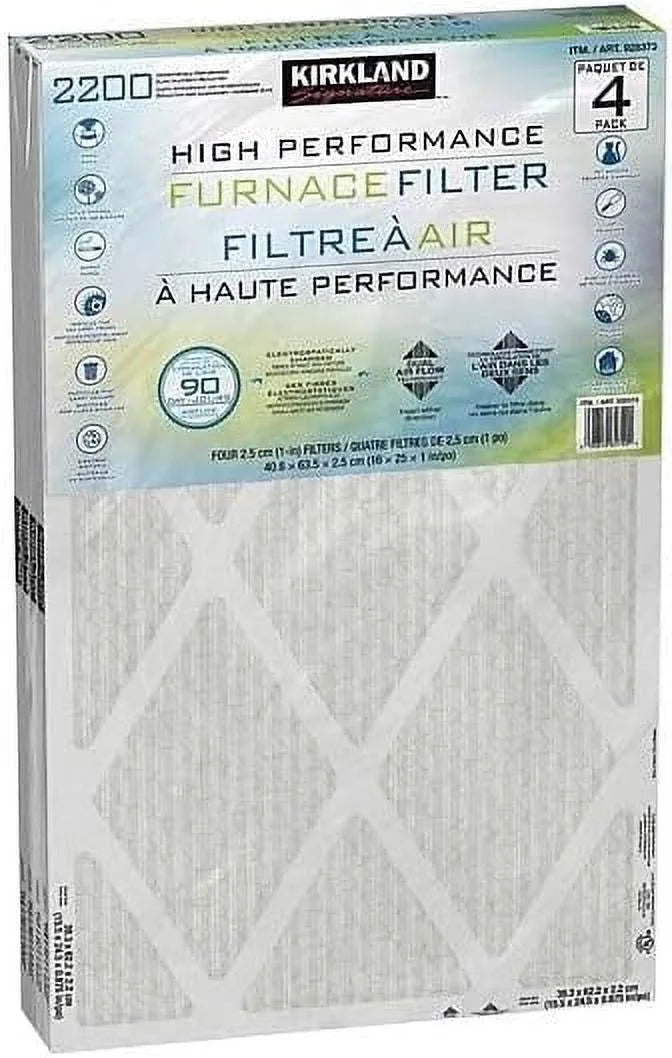 Filter, 90 - Furnace 4 Day Technology - 2200 Dual - Performance Performance Allergen PACK Reduction Airflow (16X25x1) Microparticle High